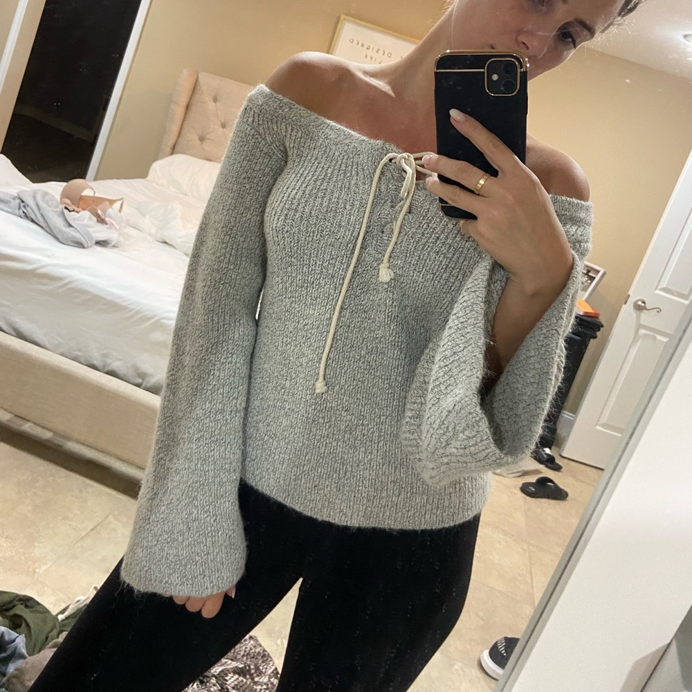 Off the shoulder sweater